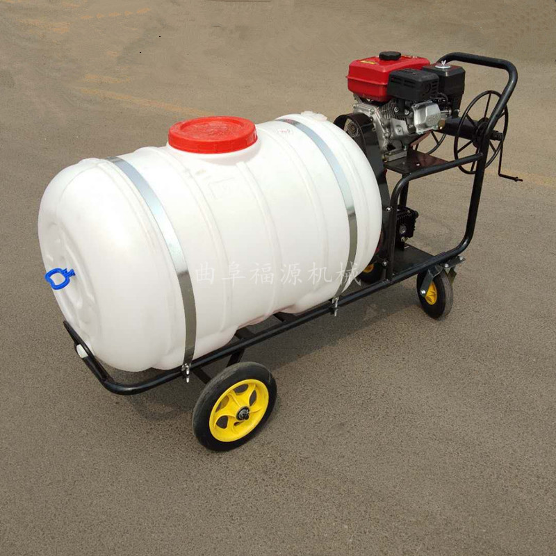 福源新型手推式打药机多功能汽油打药机电动遥控打药机