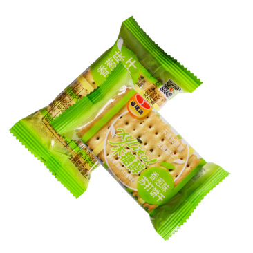 畅销款香葱味苏打饼干代餐休闲食品