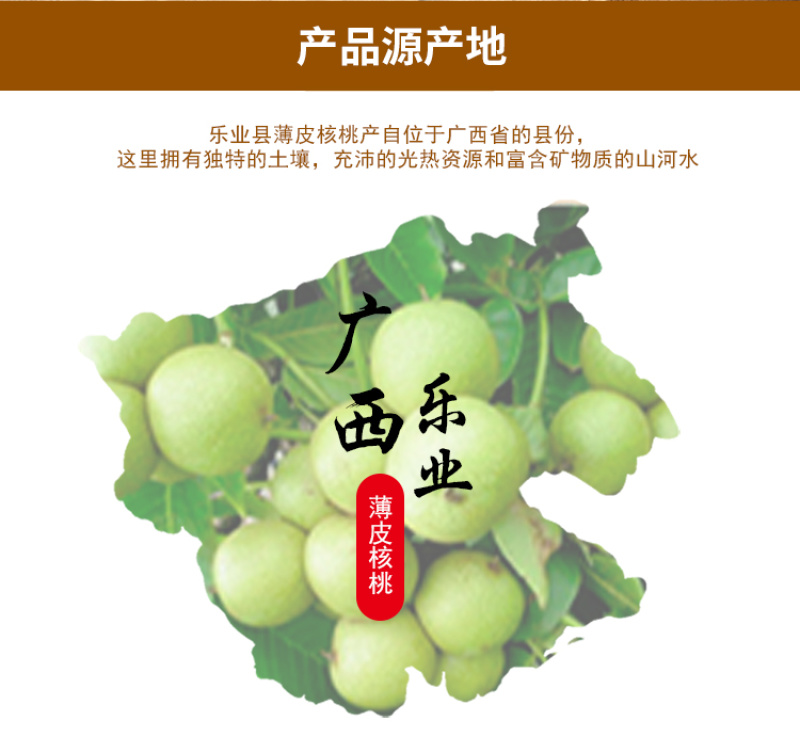 广西乐业县薄皮核桃山核桃