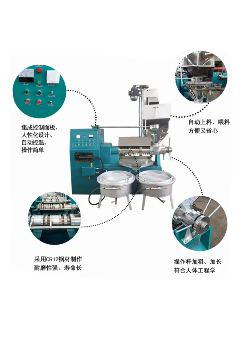 优质多功能不锈钢螺旋榨油机商用大型菜籽芝麻榨油机