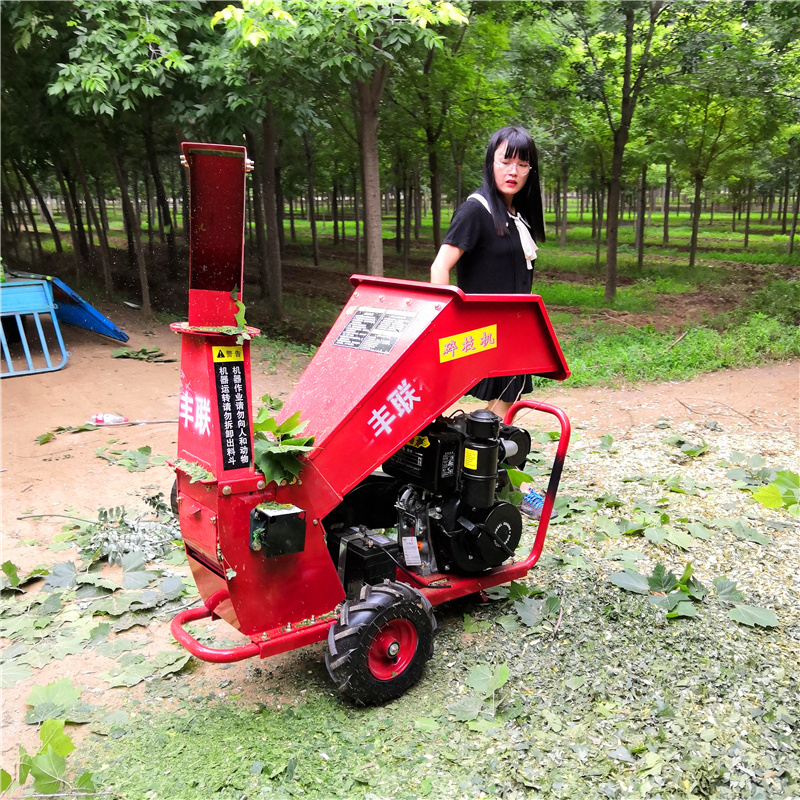 厂家碎枝机城市绿化树枝粉碎机果园树枝树杈破碎碎枝