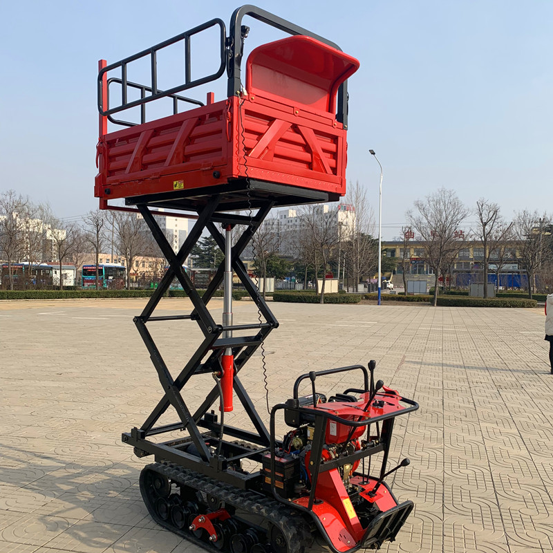 履带式矿用自卸车全地形爬坡翻斗车工地物料转运履带车
