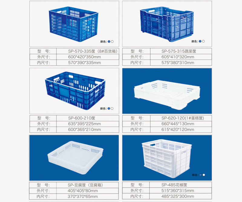 厂家直销周转筐加厚大西瓜箩塑料水果筐周转筐可定制印字
