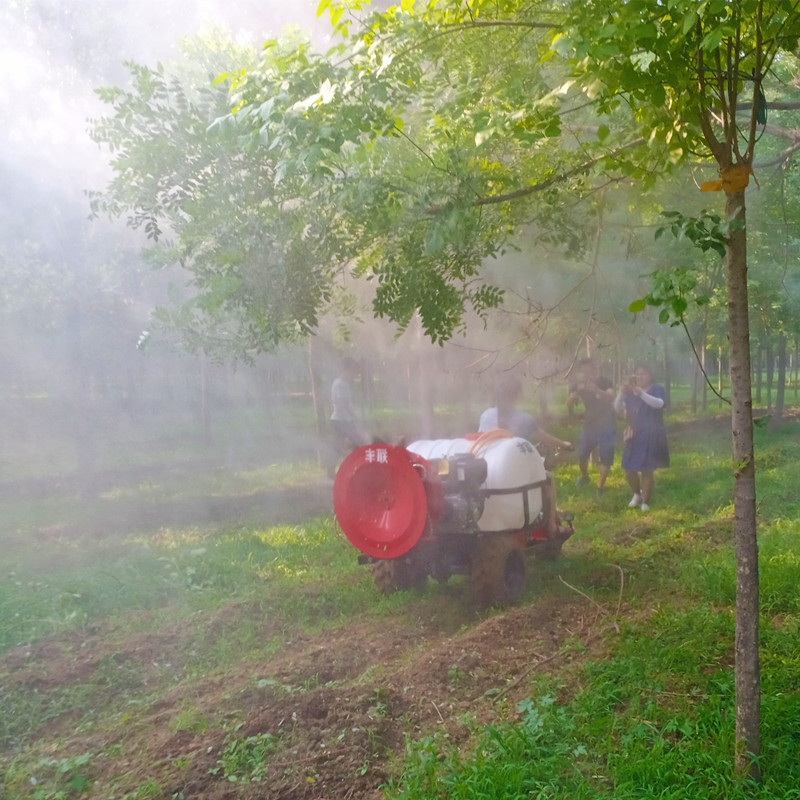 高品质乘坐式圆型风送打药机全自动果园风送打药机果树打
