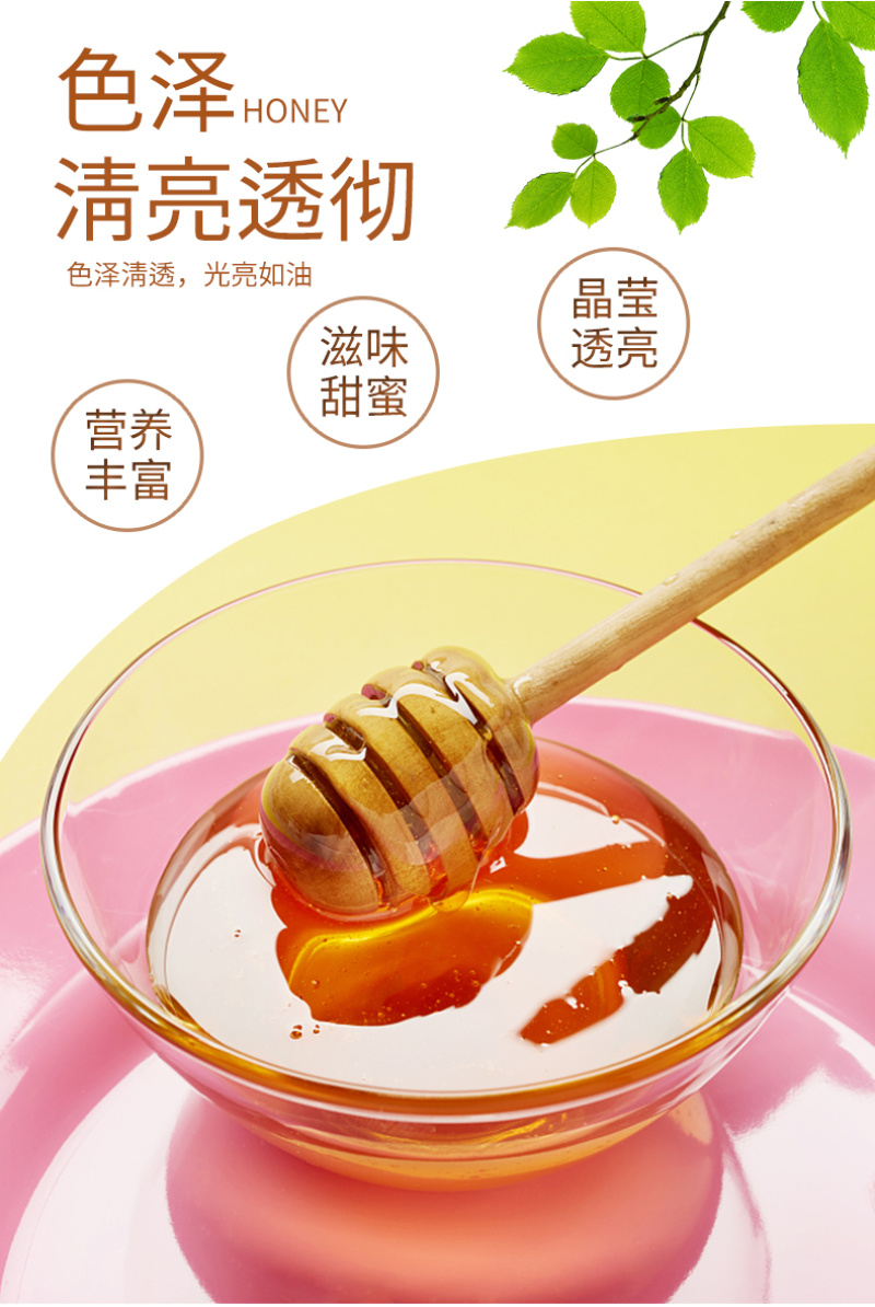 【佛冈扶贫产品】春中宝野山花蜜纯正天然蜂蜜500g瓶