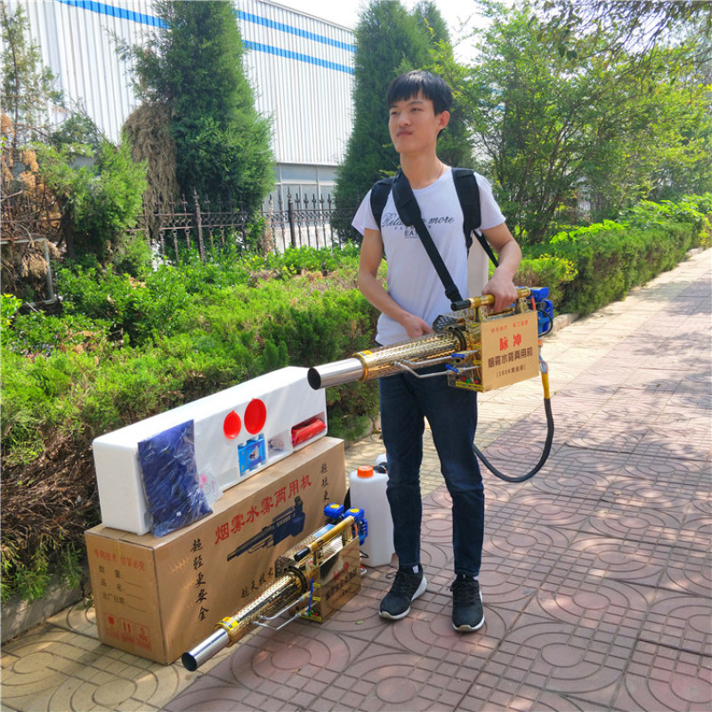 汽油高压喷雾器手提背负式果园喷雾机园林学校用灭菌机