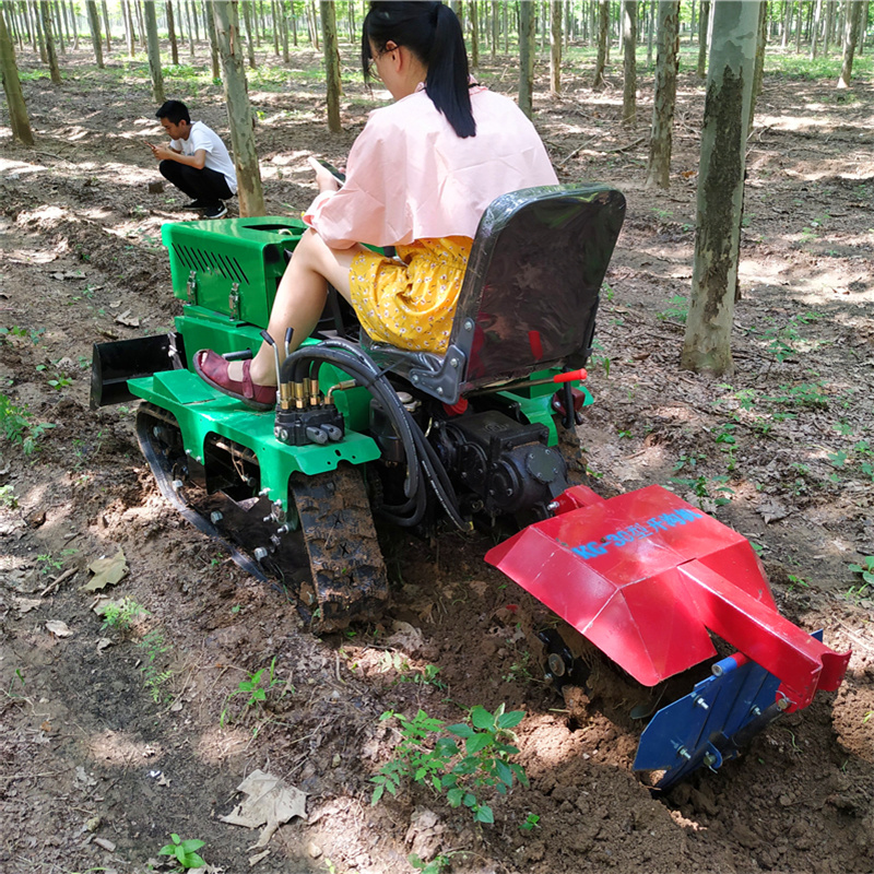 山丘开沟机果园手推式开沟推土机葡萄园开沟培土机