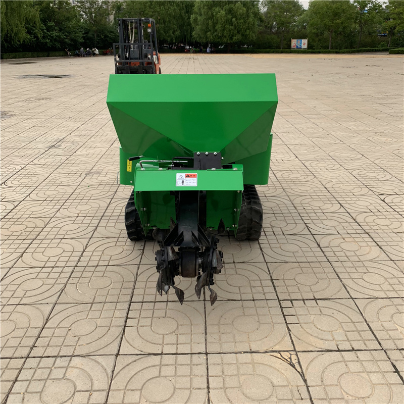 自走履带开沟旋耕除草松土一体机农用工具硬地果树根部溜肥