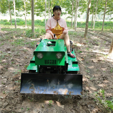 履带小型旋耕除草机低矮果树开沟机乘坐式多功能果园推土