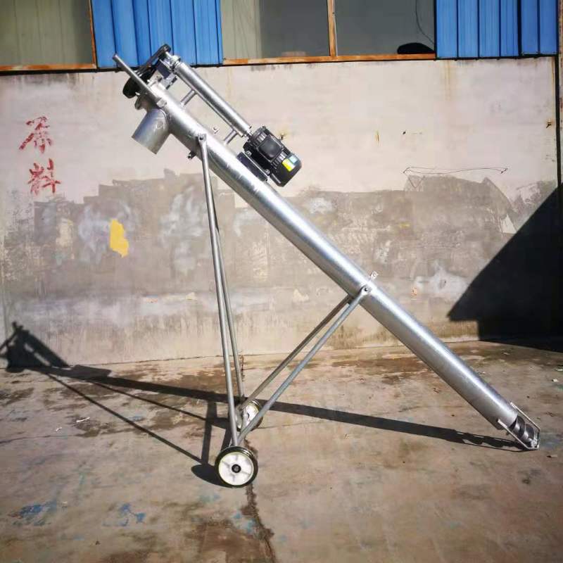 清粪绞龙耐腐蚀猪舍用的抽粪机电动螺旋鸡粪提升机