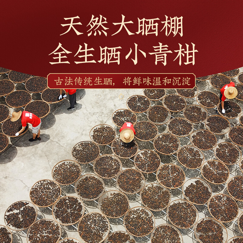 佛冈天然岳正宗新会小青柑茶500克大罐装头采生晒