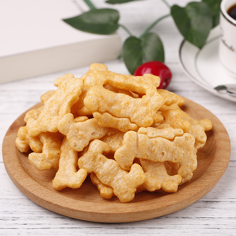 琅琅脆跳舞蟹果（蟹黄味）办公室休闲零食膨化小零食整箱
