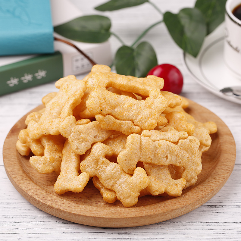 琅琅脆跳舞蟹果（蟹黄味）办公室休闲零食膨化小零食整箱
