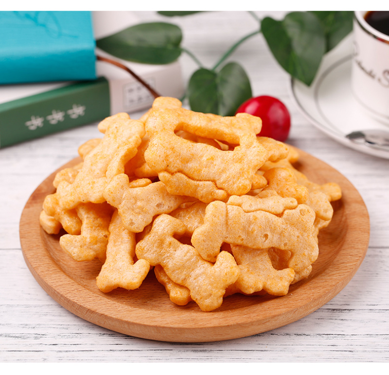 琅琅脆跳舞蟹果（蟹黄味）办公室休闲零食膨化小零食整箱