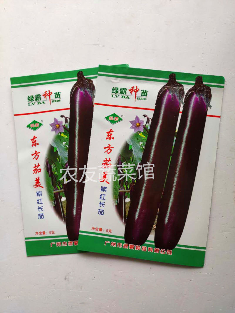 紫茄种子绿霸东方茄美紫红长茄高产抗病耐热中早熟优质茄子种