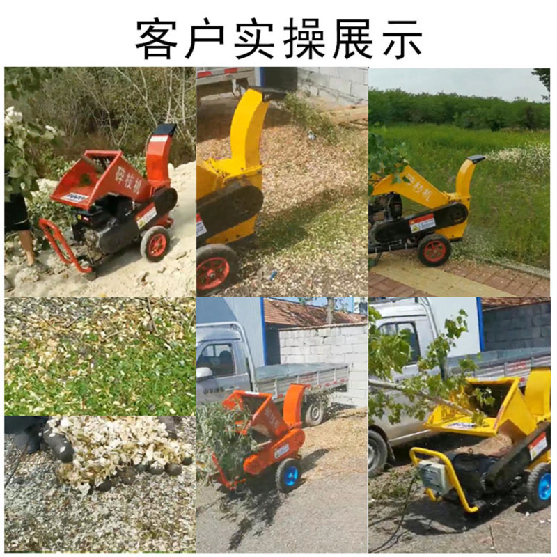 树枝残叶粉碎机小型园林枝条碎枝机市政绿化粉碎机