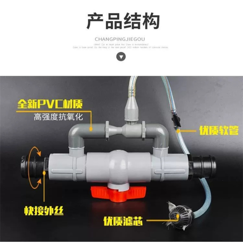 山东滴灌厂家文丘里吸肥器注肥均匀安装简单