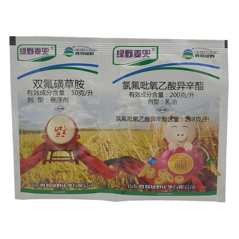 胜邦绿野麦兜双氟磺草胺氯氟吡氧乙酸小麦田除草剂专杀田旋花