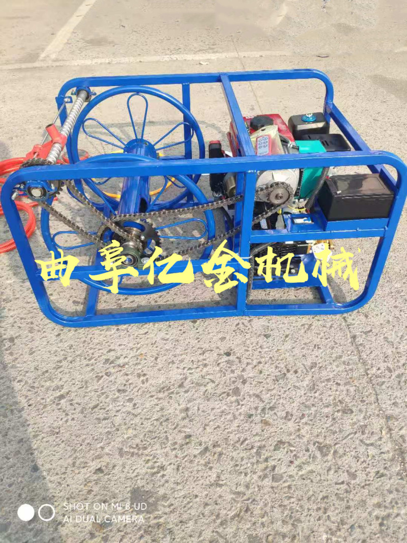 汽油机遥控打药机自动排管收管喷雾机一键启动电打火