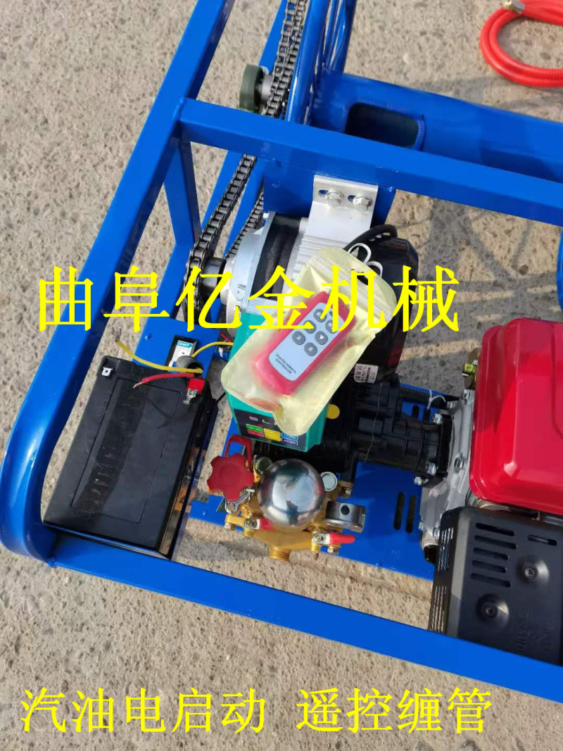 2020新款汽油机打药机带电启动自动遥控打药机