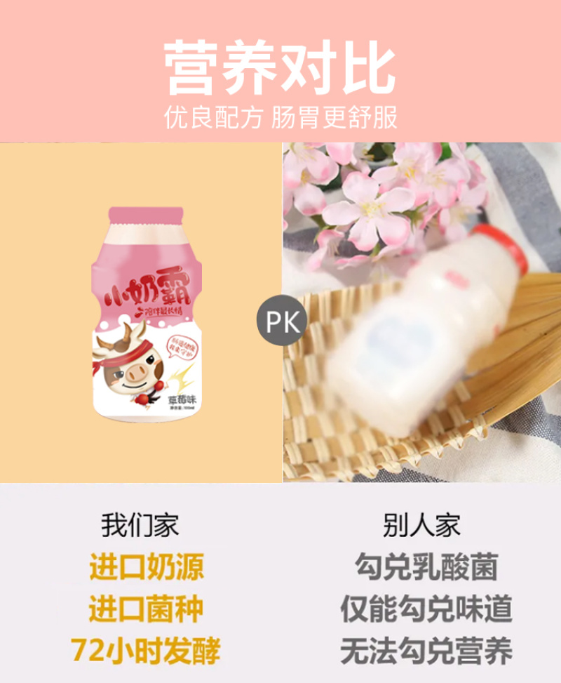 儿童奶乳酸菌小奶霸儿童饮品