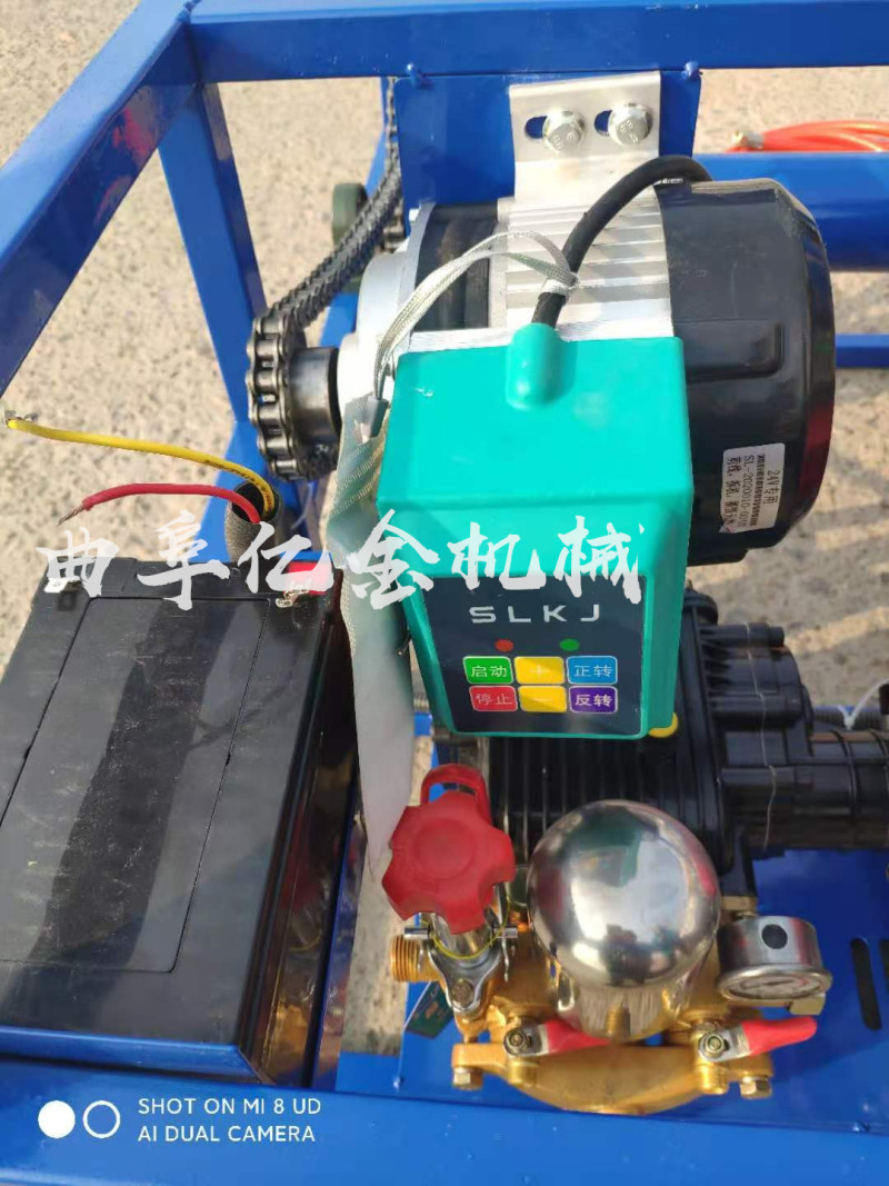 汽油机高压打药机自动排管缠管雾化机芦笋田地大面积喷雾机