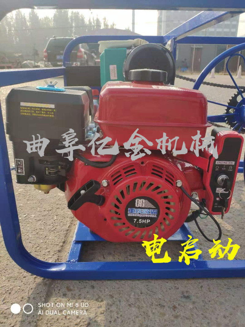 汽油机高压打药机自动排管缠管雾化机芦笋田地大面积喷雾机