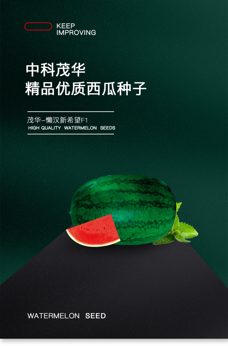 中科茂华瓜果蔬菜水果种子懒汉新希望西瓜种子大红瓤抗重茬