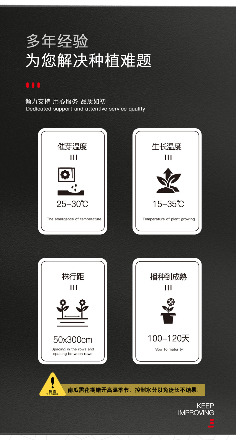 中科茂华蔬菜种子罗汉早蜜本南瓜种子甜面肉色橘红甜度高