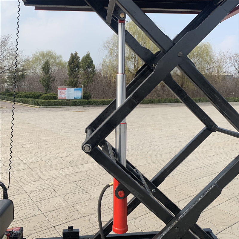 小型山地履带运输车加厚履带丘陵果园升降采摘车