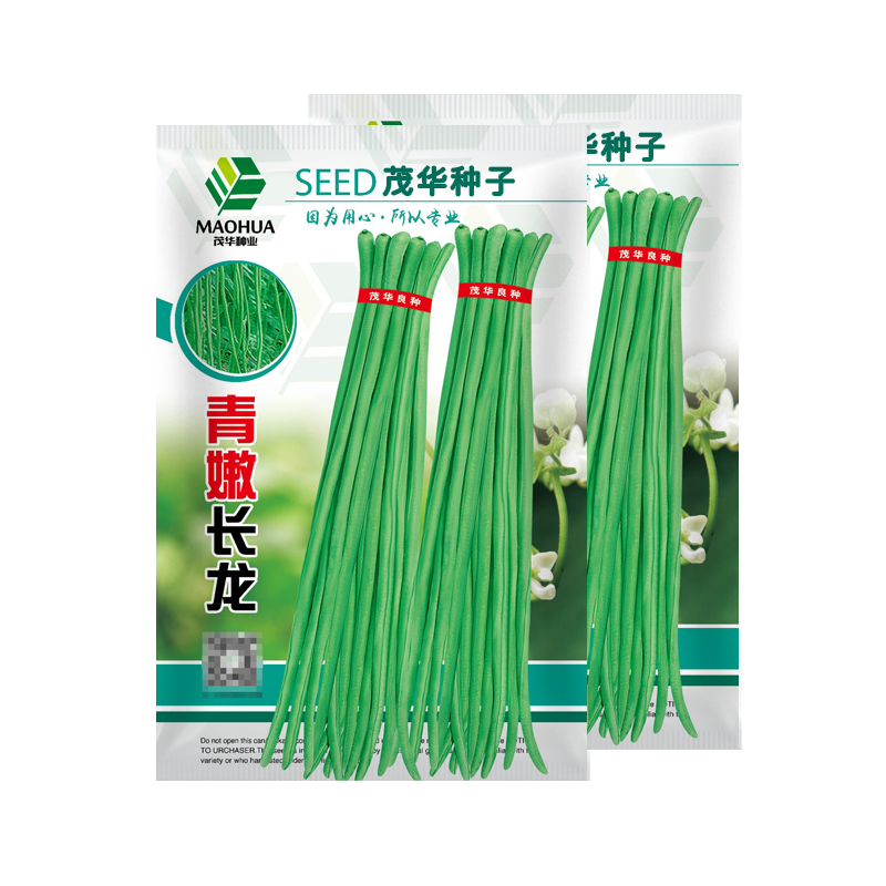 中科茂华蔬菜种子绿如意青嫩长龙豇豆种子长豆角种子翠绿长条