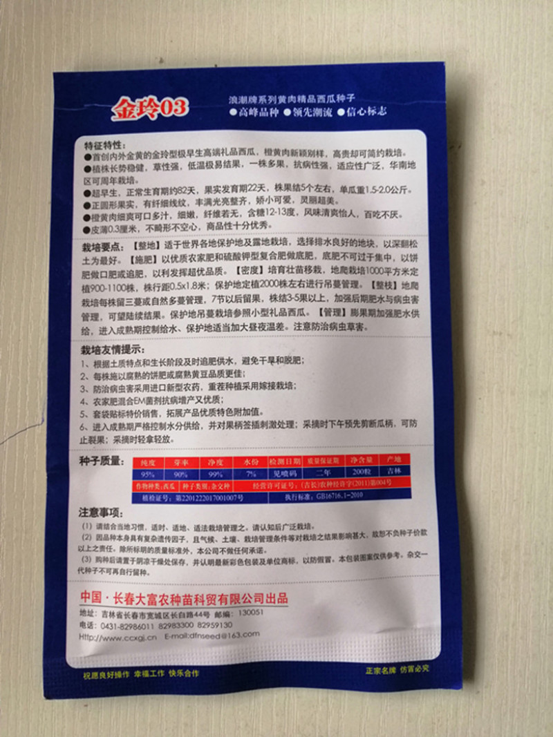 金玲西瓜种子礼品型黄皮红瓤小西瓜种籽春季大棚种植