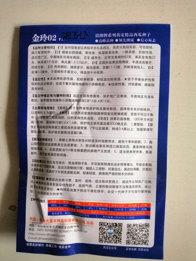金玲西瓜种子礼品型黄皮红瓤小西瓜种籽春季大棚种植