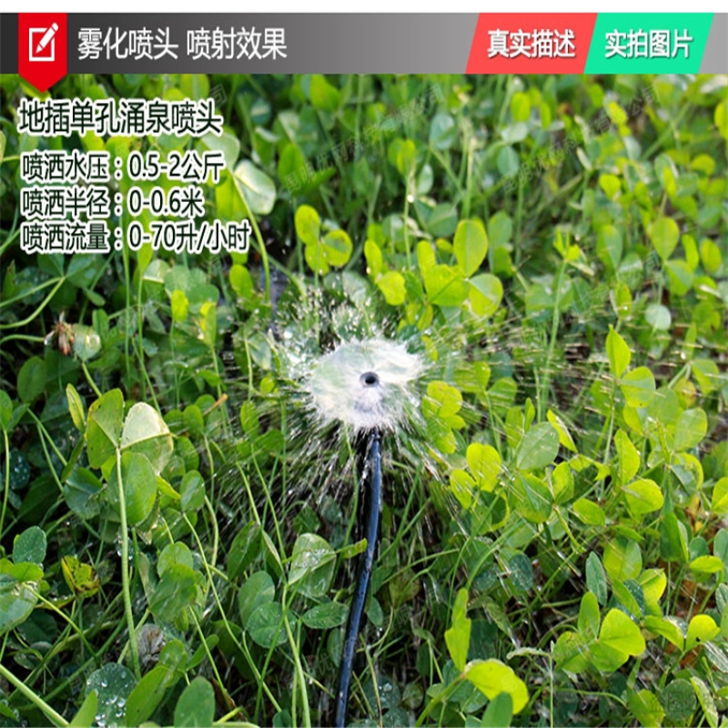 厂家供应滴灌可调式涌泉微喷大流量地插式50CM毛管