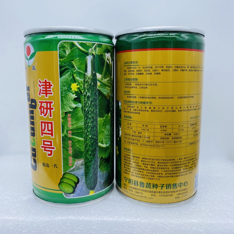 津研四号长黄瓜种籽子早熟绿瓤有光泽密刺春夏秋季抗霜霉白