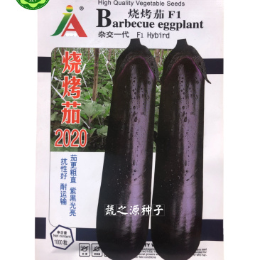 烧烤茄2020种子紫红长茄种子1000粒华南茄瓜高产基