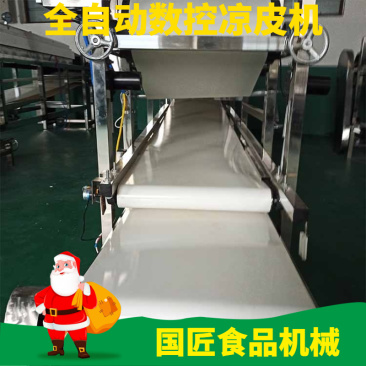 仿手工红薯粉皮机小型凉皮机商用蒸汽式电加热圆形米皮机