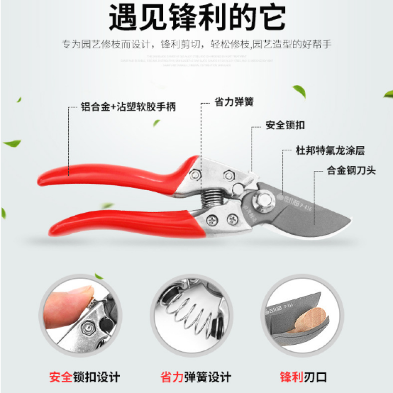 台湾佐川田816修枝剪刀果树修剪工具园林剪刀树