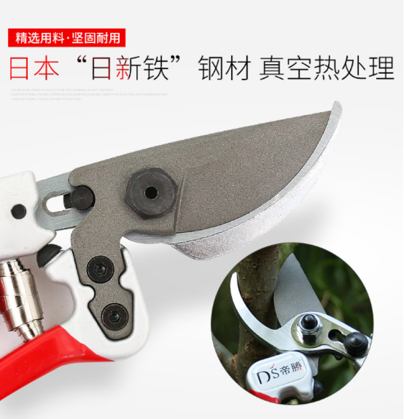 台湾帝胜2068园林剪刀树枝剪省力果树枝剪园艺