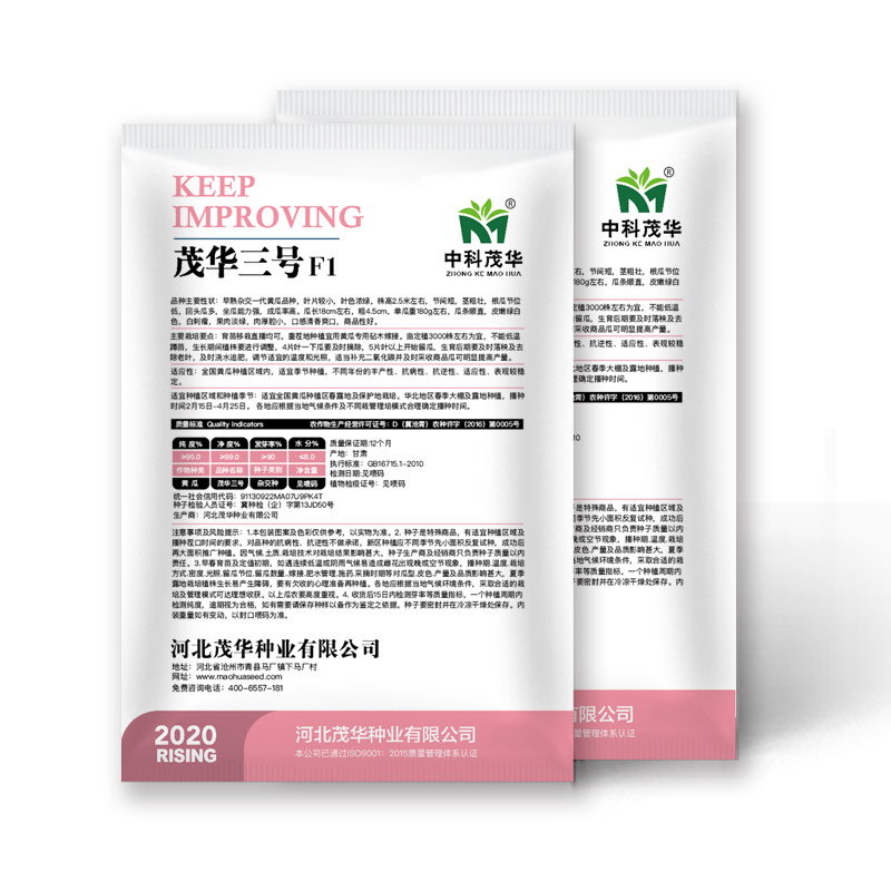 中科茂华黄瓜种子茂华三号旱黄瓜种子节节有瓜易管理高产