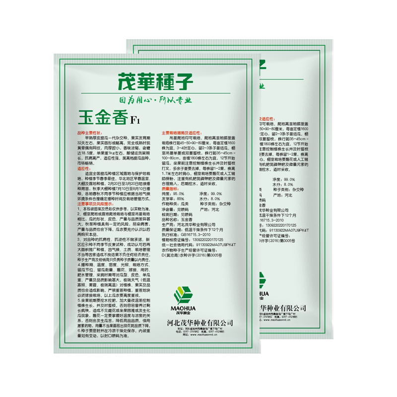 中科茂华瓜果种子玉金香杂交厚皮甜瓜种子肉厚甜多汁