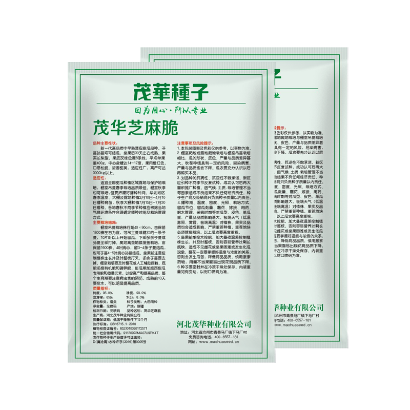 中科茂华瓜果种子茂华芝麻脆甜瓜种子绿皮红肉少籽