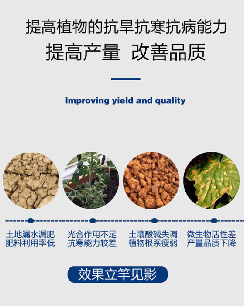 矿源黄腐酸钾全水溶抗重茬调理土壤促根生根激活微生物