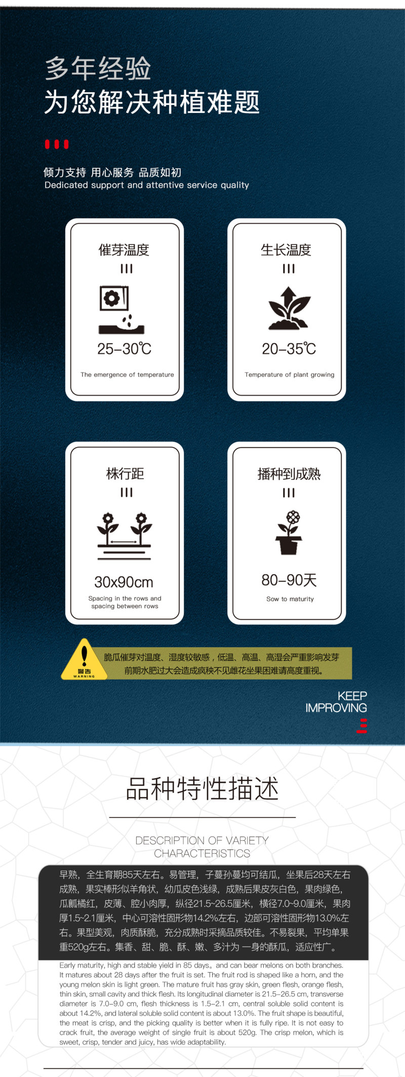 中科茂华蔬菜瓜果种子特选羊角脆甜瓜种子超甜羊角蜜