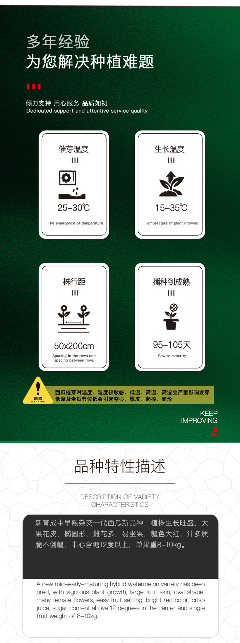 中科茂华蔬菜瓜果种子懒汉神龙西瓜种子大果免整枝抗重茬