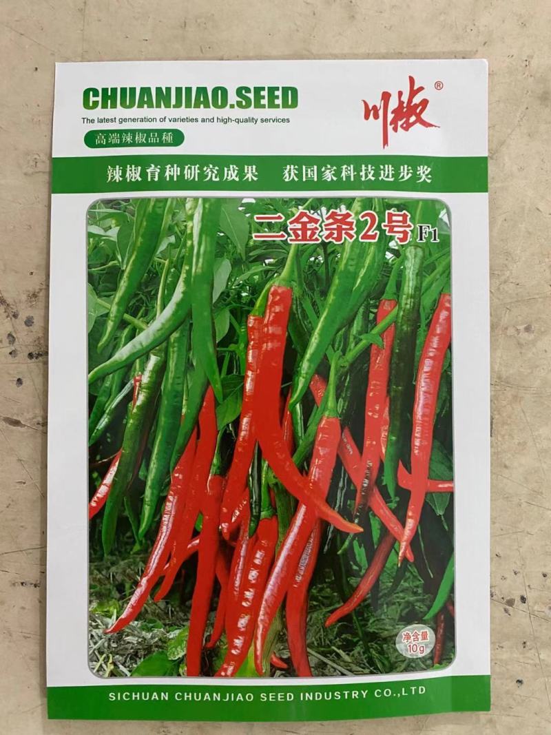 四川辣椒种子优干二号|果面鲜红|皮薄肉厚