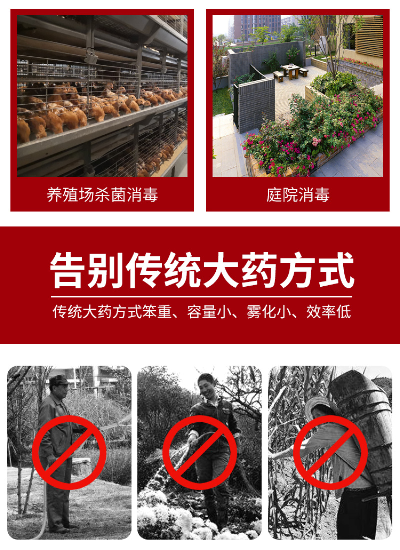 弥雾机农用养殖场消毒电动超微大功率高压喷雾杀菌防疫消毒雾