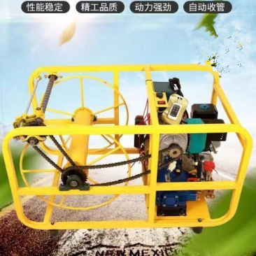 汽油电启动遥控打药机自动排管遥控喷药机一键启动