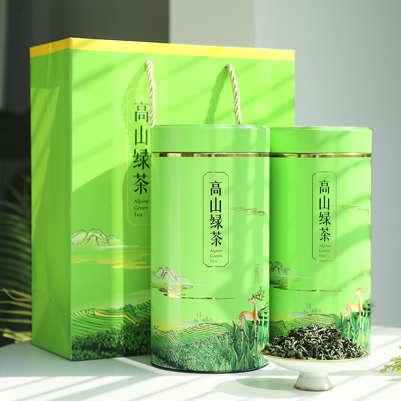 高山绿茶2罐500g春茶礼盒包邮批发