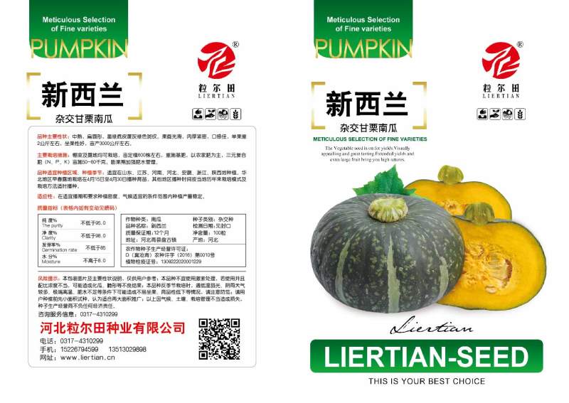 100粒大包新西兰南瓜种子春秋种植板栗南瓜种籽易种结瓜多